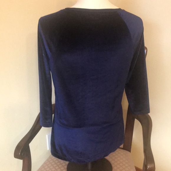 Chico’s Velvet Top with Brocade Pattern, Small - Picture 5 of 7